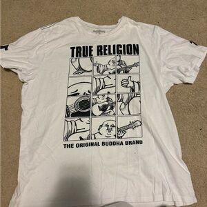 True Religion White Graphic T-Shirt for Men